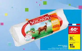 Carrefour Bûche De Chèvre Soignon offre
