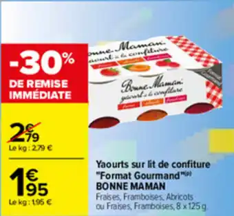 Carrefour Yaourts Sur Lit De Confiture Format Gourmand offre
