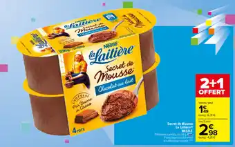Carrefour Secret De Mousse La Laitière offre
