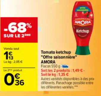Carrefour Tomato Ketchup Offre Saisonnière offre