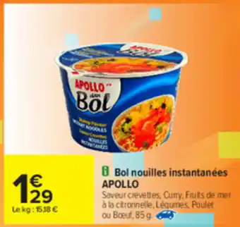 Carrefour Bol Nouilles Instantanées offre