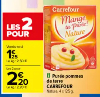 Carrefour Purée Pommes De Terre offre