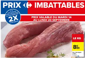 Carrefour Porc : Filet Mignon À Rôtir offre