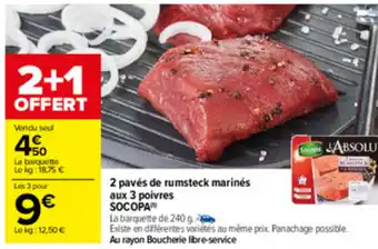 Carrefour 2 Pavés De Rumsteck Marinés offre