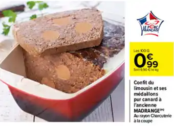 Carrefour Confit Du Limousin Et Ses Médaillons offre
