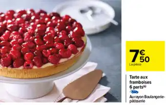 Carrefour Tarte Aux Framboises 6 Parts offre