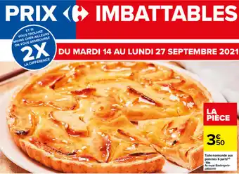 Carrefour Tarte Normande Aux Pommes 6 Parts offre
