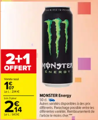 Carrefour Monster Energy offre