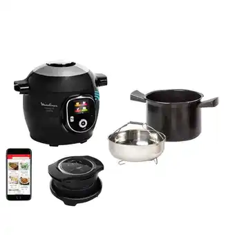 Carrefour Moulinex multicuiseur cookeo+ et couvercle extra crisp offre