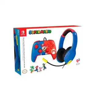 Carrefour Pdp pack casque et manette mario pour nintendo switch offre