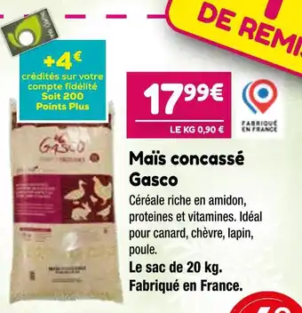 Point Vert Gasco maïs concassé offre