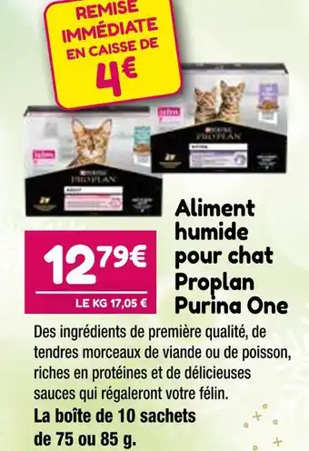 Purina one aliment humide pour chat proplan