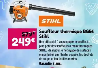 Point Vert Stihl souffleur thermique bg56 offre