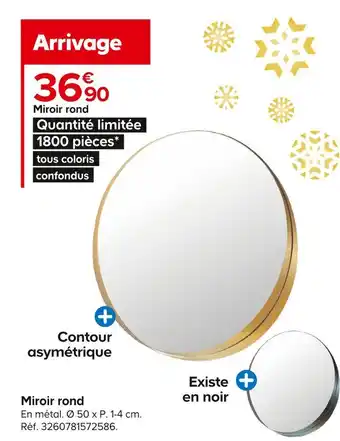 Castorama Miroir rond offre