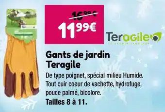 Point Vert Teragile gants de jardin offre