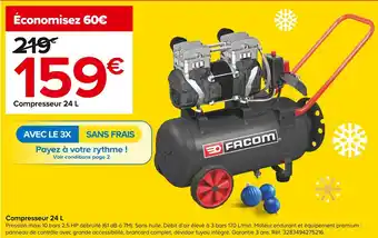 Castorama Facom compresseur 24 l offre