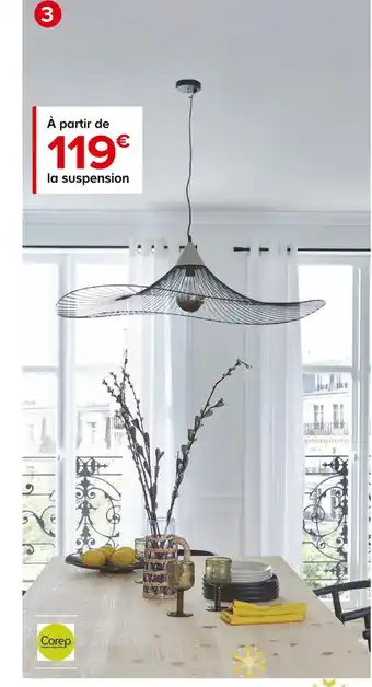 Castorama Suspension lizzie offre