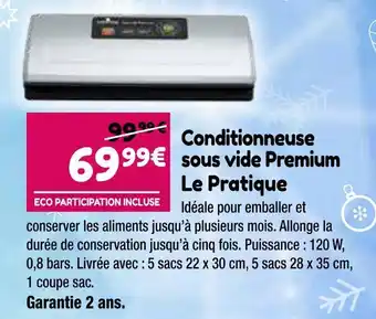 Le pratique conditionneuse sous vide premium
