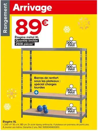 Castorama Étagère xl offre