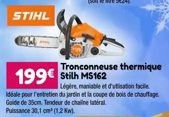Point Vert Stihl tronconneuse thermique ms162 offre