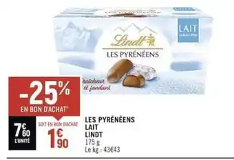 Spar LES PYRÉNÉENS LAIT LINDT offre