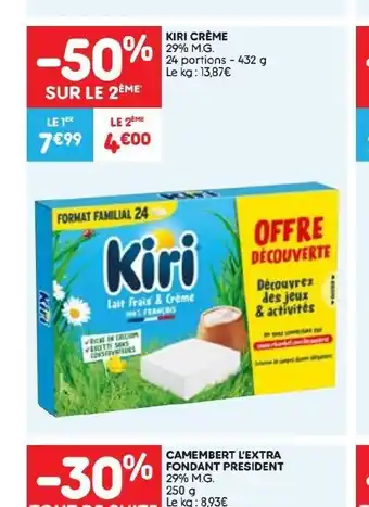 Leader Price KIRI CRÈME 29% M.G. offre