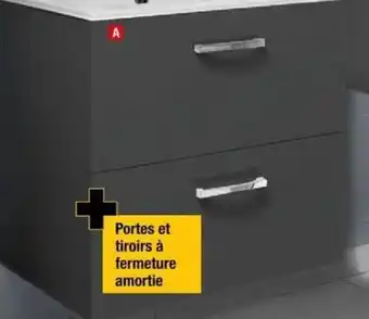 Brico Dépôt A MEUBLE A SUSPENDRE L. 60 CM GRIS "ARUNA" offre