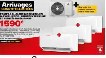 Brico Dépôt POMPE À CHALEUR MODÈLE MULTI Q-EXCELLENCE-1 UNITÉ EXTÉRIEURE offre