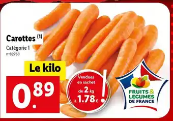 Lidl Carottes offre