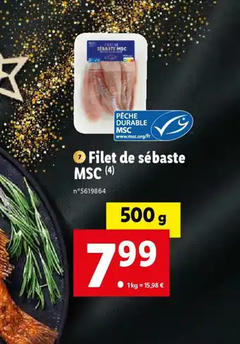 Lidl Filet de sébaste offre