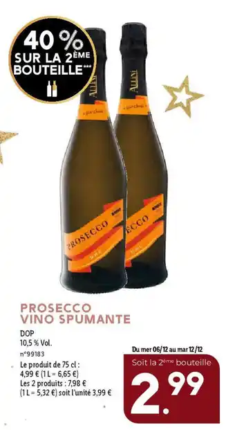Lidl PROSECCO VINO SPUMANTE offre