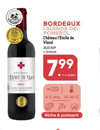 Lidl BORDEAUX LALANDE-DE-POMEROL Château l'Étoile de Viaud offre