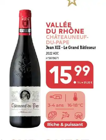 Lidl Jean XII - Le Grand Bâtisseur offre