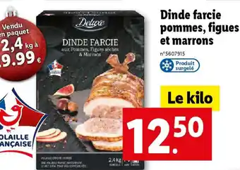 Lidl Dinde farcie pommes, figues et marrons offre
