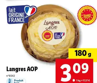 Lidl Langres A.O.P. offre