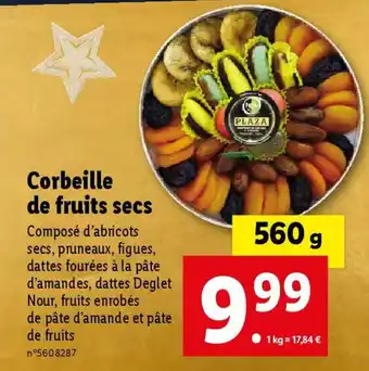 Lidl Corbeille de fruits secs offre