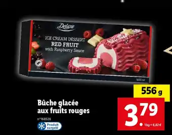 Lidl Bûche glacée aux fruits rouges offre