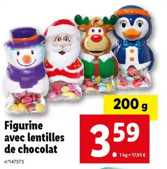 Lidl Figurine avec lentilles de chocolat offre