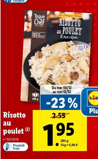 Lidl Risotto au poulet (2) offre