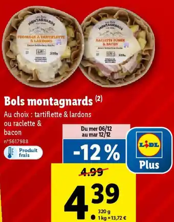Lidl Bols montagnards (²) offre