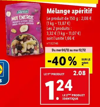Lidl Mélange apéritif offre