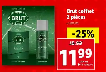 Lidl Brut coffret 2 pièces offre