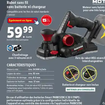 Lidl Rabot sans fil sans batterie ni chargeur offre