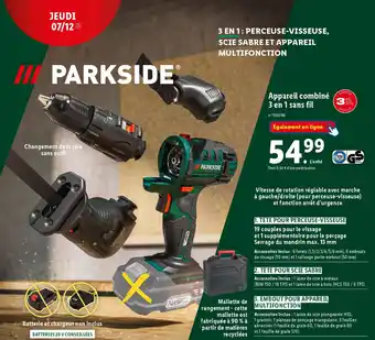 Lidl Appareil combiné 3 en 1 sans fil offre