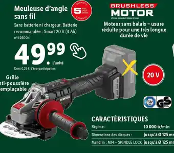 Lidl Meuleuse d'angle (5 sans fil offre