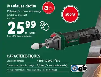 Meuleuse droite