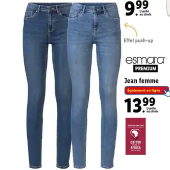 Lidl Jean femme offre