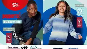 Lidl Sweat garçon offre