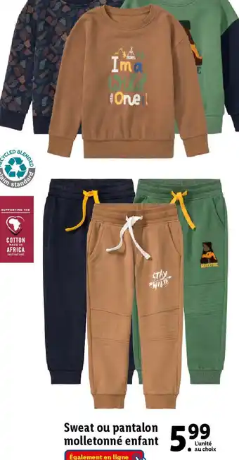Lidl Sweat ou molletonné enfant offre