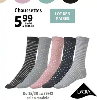 Lidl Chaussettes offre